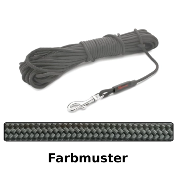 klassische Hundeleine - S - 5m - grau